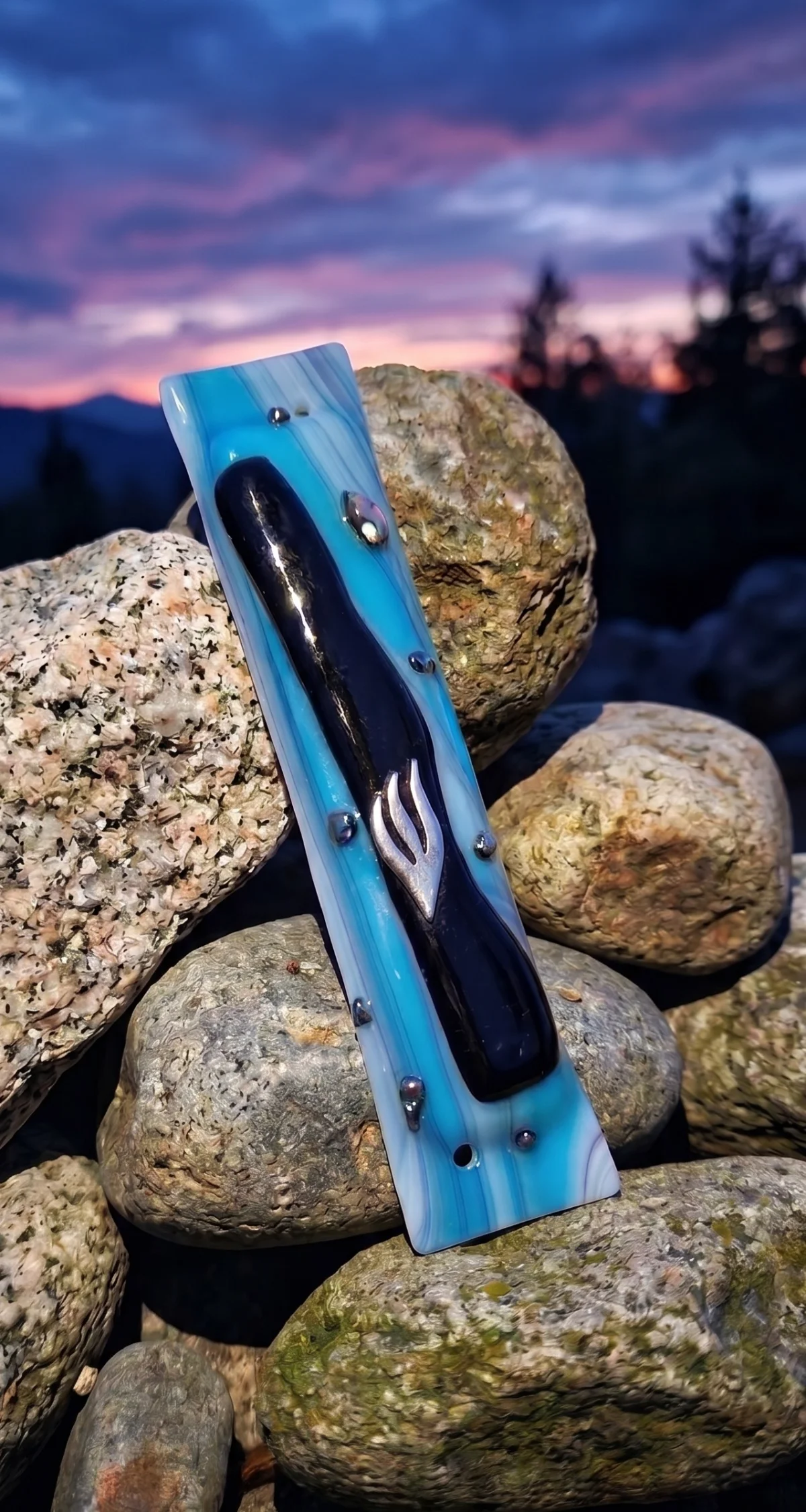 Dusk River Mezuzah